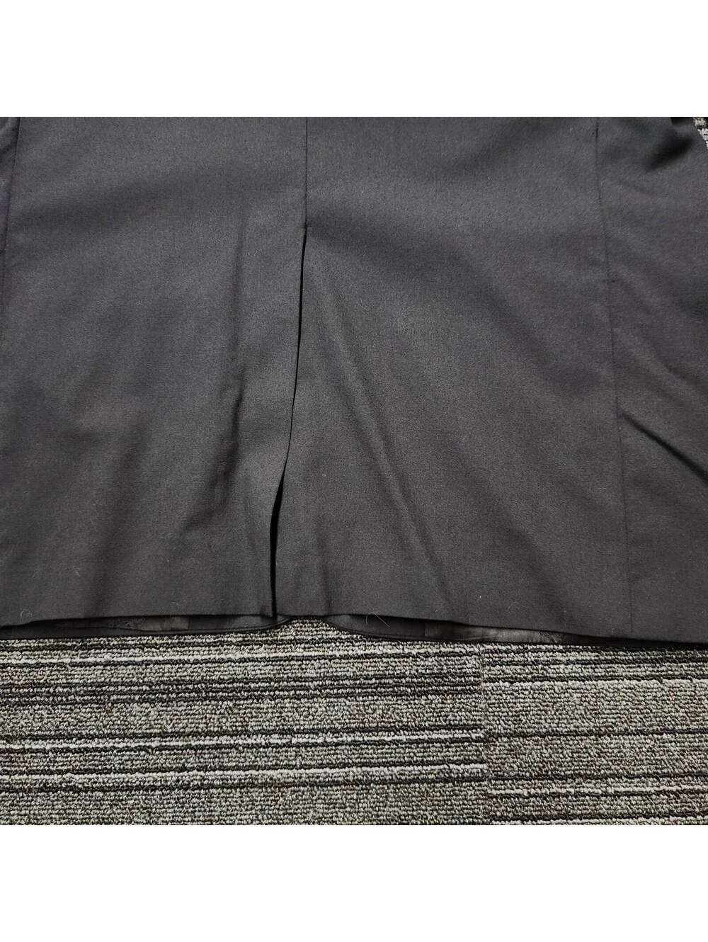 Burberrys Vintage Black Wool Blazer Gold Buttons Mens 48R Made In England Jacket